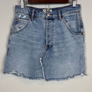 We the Free Denim Mini Skirt 29